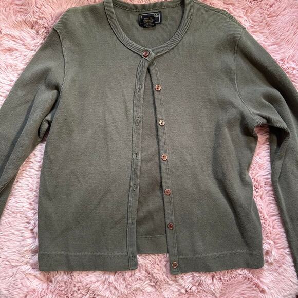 Gorgeous y2k abercrombie & fitch army green cardigan - Picture 2 of 6